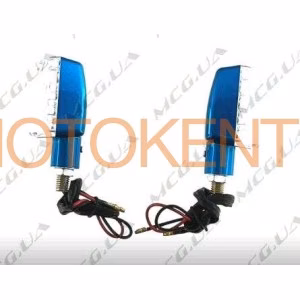 Поворот світлодіодний, труна (15 LED, синій, прозоре скло) JS