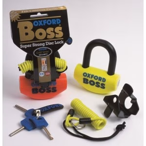 Замок на диск (без сигналізації) Oxford Boss Flo Yellow OF39