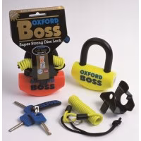 Замок на диск (без сигналізації) Oxford Boss Flo Yellow OF39