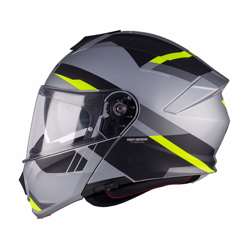 Шолом модуляр MT Genesis R SV Cheeky C3 Matt Black H-Vs Yellow