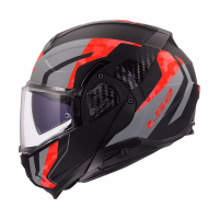 Шолом модуляр LS2 FF910 Advant 2 Glide Matt Black Grey Red