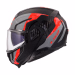 Шолом модуляр LS2 FF910 Advant 2 Glide Matt Black Grey Red