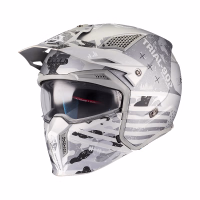 Шолом трансформер MT Streetfighter SV S Belic A2 Matt White Grey Шолом трансформер MT Streetfighter SV S Belic A2 Matt White Grey