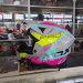 Шолом кросовий NOX N634 Storm Gloss Nardo Grey Yellow Pink