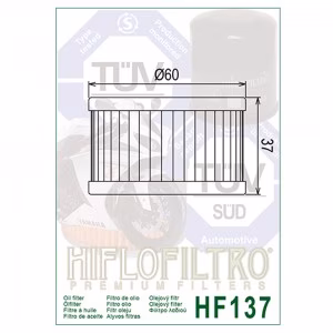 Фільтр масла HIFLO HF137 Suzuki  CCM Sachs 