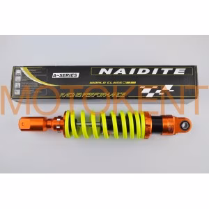 Амортизатор GY6 350mm, тюнінговий (оранжево-лимонний) NDT