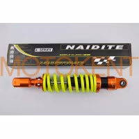 Амортизатор GY6 350mm, тюнінговий (оранжево-лимонний) NDT