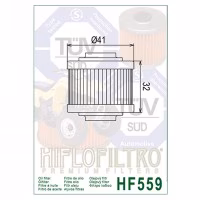 Фільтр масла HIFLO HF559 Bombardier ATV Can-Am ATV