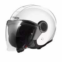 Шолом напівлицевик LS2 OF620 Classy Solid Gloss White