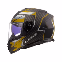 Шолом інтеграл LS2 FF800 Storm 2 Tracker Matt Black Gold