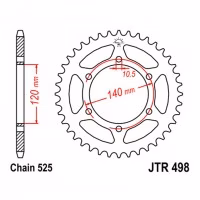 Зірка задня ведена JT JTR498 Kawasaki ZR750 Zephyr ZR-7 ZR750 ZX-6 Ninja Suzuki GSX-R600 Hayabusa Motorcycle