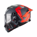 Шолом інтеграл MT Thunder 4 R SV Canvas C5 Matt Black Grey Red