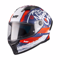 Шолом інтеграл MT Stinger 2 Rocket C17 Matt White Blue Red