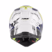 Шолом кросовий NOX N634 Storm Gloss White Blue Neon Yellow