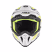 Шолом кросовий NOX N634 Storm Gloss White Blue Neon Yellow