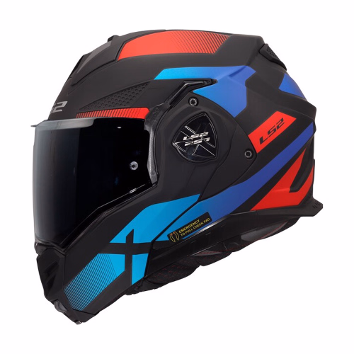 Шолом модуляр LS2 FF901 Advant X Nova Matt Black Red Blue