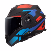 Шолом модуляр LS2 FF901 Advant X Nova Matt Black Red Blue