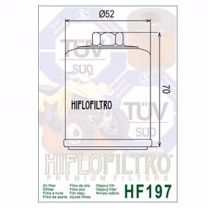 Фільтр масла HIFLO HF197 Aeon PGO Scooter Benelli Hyosung Keeway Motorcycle Polaris ATV