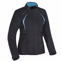 Текстильна жіноча мотокуртка Oxford Dakota 2.0 Jacket Black Baby Blue