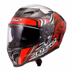 Шолом інтеграл LS2 FF807 Dragon C Enthum Gloss Red