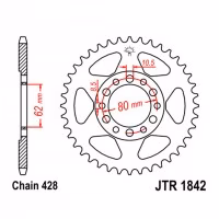 Зірка задня ведена JT JTR1842 Yamaha TW125 TW200 DT125 XT125 Motorcycle