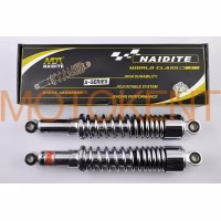 Амортизатори (пара) Delta 340mm, регульовані (хром, коротка склянка) NDT