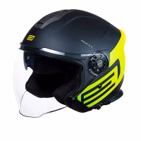Шолом напівлицевик Origine Palio 2.0 Scout Fluo Yellow Black Gloss