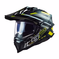 Шолом єндуро LS2 MX701 EXPLORER C Edge Black H-V Yellow Titanium