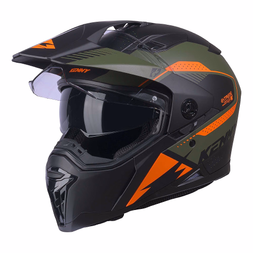 Шолом єндуро Kenny Extreme Matt Khaki Orange