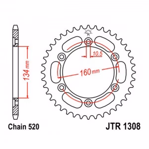 Зірка задня ведена JT JTR1308 Honda CBR600RR CBR900RR CBR1000RR Fireblade Super Blackbird Motorcycle