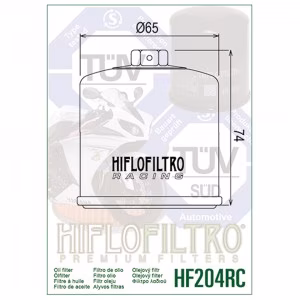 Фільтр масла HIFLO HF204RC Honda Kawasaki Mercury Suzuki Triumph Yamaha ATV Marine