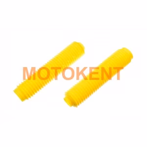 Гофри передньої вилки (пара) універсальні L-330mm, d-40mm, D-55mm (жовті) MZK