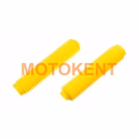 Гофри передньої вилки (пара) універсальні L-330mm, d-40mm, D-55mm (жовті) MZK
