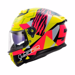 Шолом інтеграл LS2 FF808 Stream 2 Tiger Gloss H-V Yellow Pink