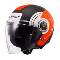 Шолом напівлицевик LS2 OF620 Classy Disko Black Red White