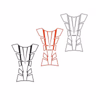 Наклейка на бак Oxford Sheer Arrow Tank Pad Silver