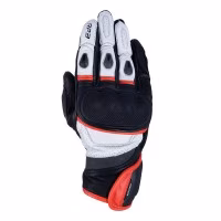 Моторукавички шкіряні Oxford RP-3 2.0 MS Short Sports Glove Black White Red