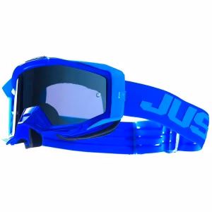 Окуляри кросові Just1 Goggle Iris 2.0 Logo Blue Mirror Blue Lens