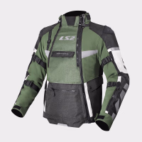 Текстильна мотокуртка LS2 X-Master Man Jacket Black Green Grey