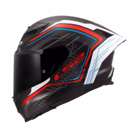 Шолом інтеграл LS2 FF807 Dragon C Subic Gloss White Blue Red