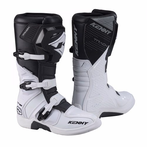 Моточеревики крос-єндуро Kenny Track T2 Boots Black White