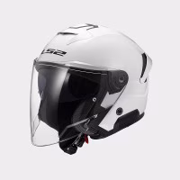Шолом напівлицевик LS2 OF618 Verso 2 Solid Gloss White