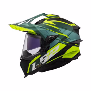 Шолом єндуро LS2 MX701 Explorer Spire Matt Green H-V Yellow