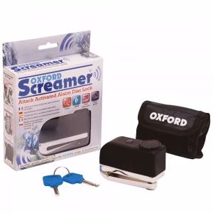 Замок на диск із сигналізацією Oxford SCREAMER  Disc alarm Lock Chrome