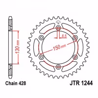 Зірка задня ведена JT JTR1244 Honda CBR250RR VT250 FL Spada  Fireblade Super Blackbird Motorcycle
