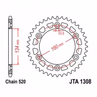 Звезда задняя ведомая JT JTA1308 Honda CBR 600RR CBR 1000RR Fireblade VTR 1000SP Motorcycle