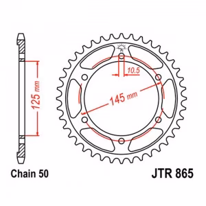 Зірка задня ведена JT JTR865 Yamaha FZX750 FZ750 Motorcycle