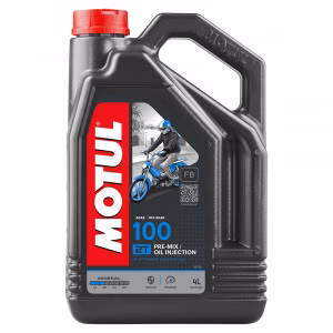 Мастило моторне 2Т Motul 100 2T 4L мінеральне