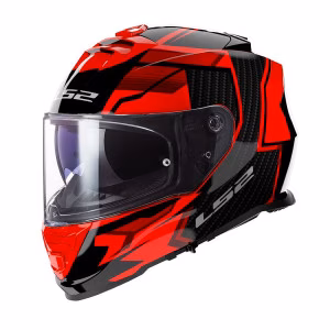 Шолом інтеграл LS2 FF800 Storm 2 Tracker Black Red