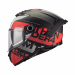 Шолом інтеграл MT Thunder 4 SV Waves B5 Matt Red Black White